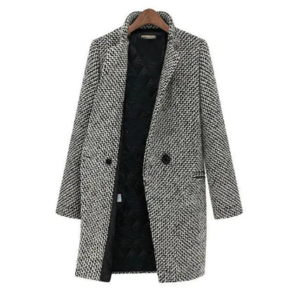 Clara Chic Houndstooth Winterjas